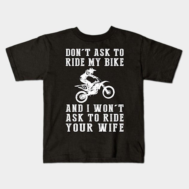 Dirt-Bike Respect T-Shirt Kids T-Shirt by MKGift